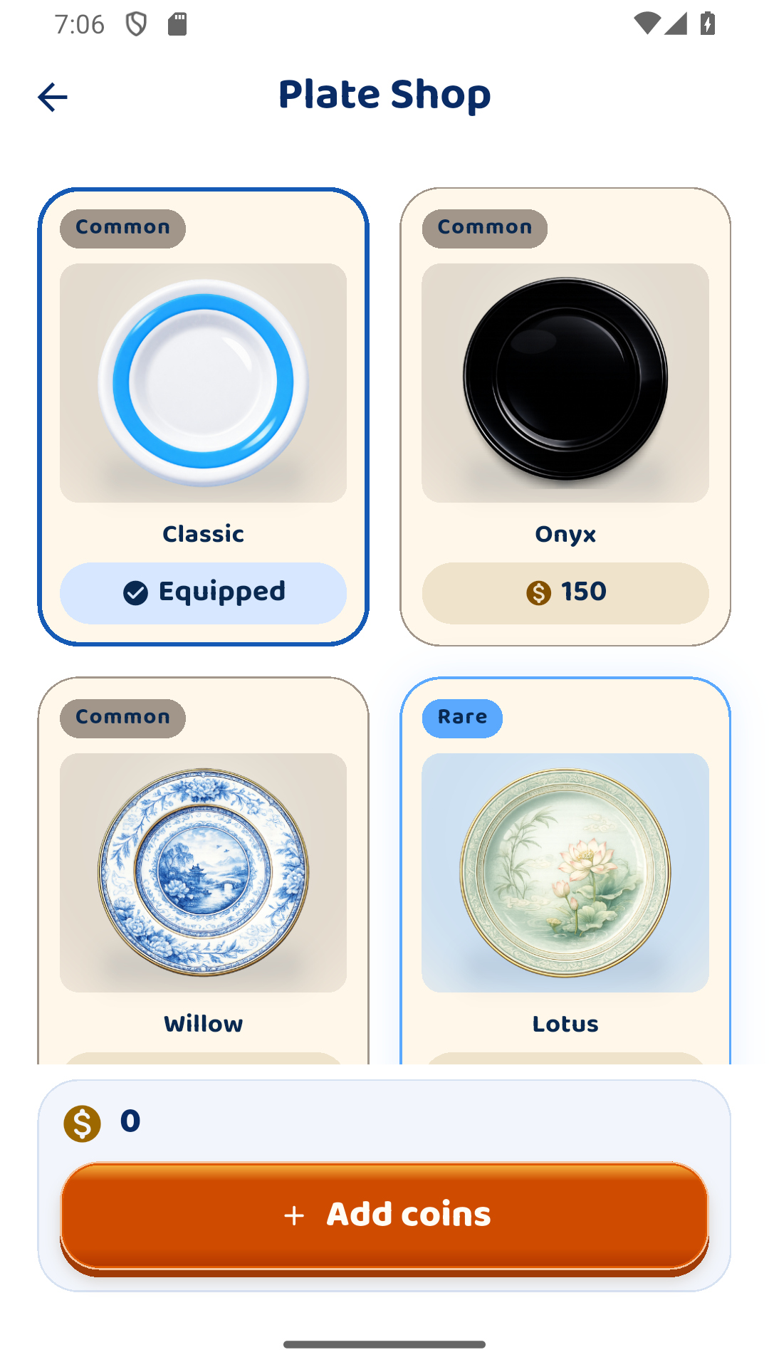 Bug Out plate shop with Classic, Onyx, Willow and Lotus designs